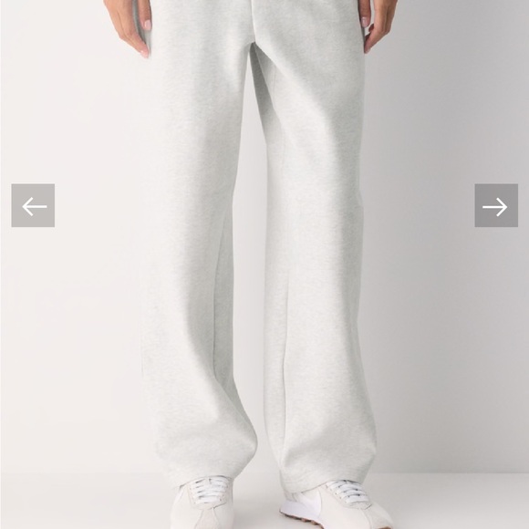 Aritzia Light Gray Track Pants - Picture 2 of 8